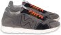 Womsh Grijze Lage Sneaker Runny Nylon Suède Gray Heren - Thumbnail 2