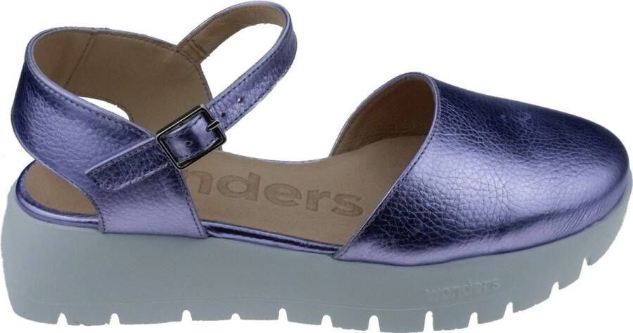 Wonders Urban Babi Sandaal met Zijgesp Sluiting Purple Dames