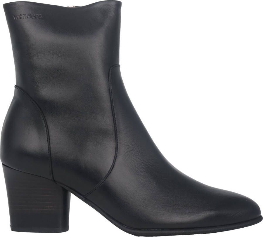 Wonders Klassieke Western Stijl Enkellaars Black Dames