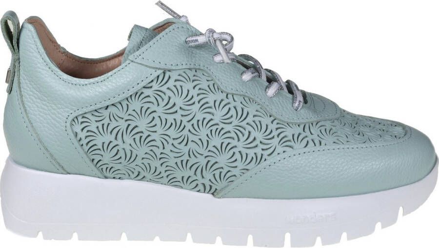 Wonders Geperforeerde zomer sneaker Blauw Blue Dames