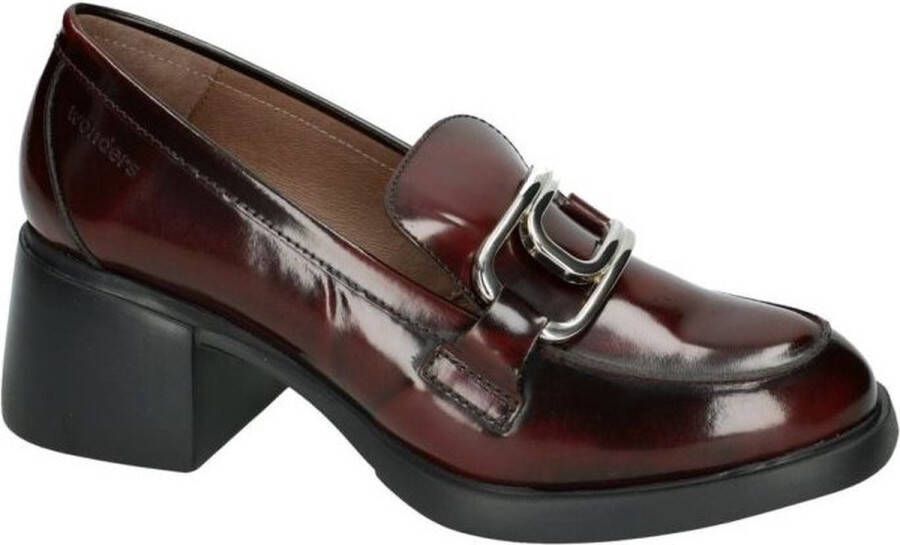 Wonders Dames Granate Leren Mocassin Bruin Dames - Foto 1