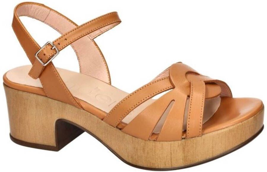 Wonders -Dames camel sandalen