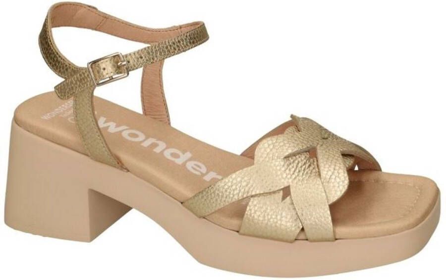 Wonders -Dames goud sandalen