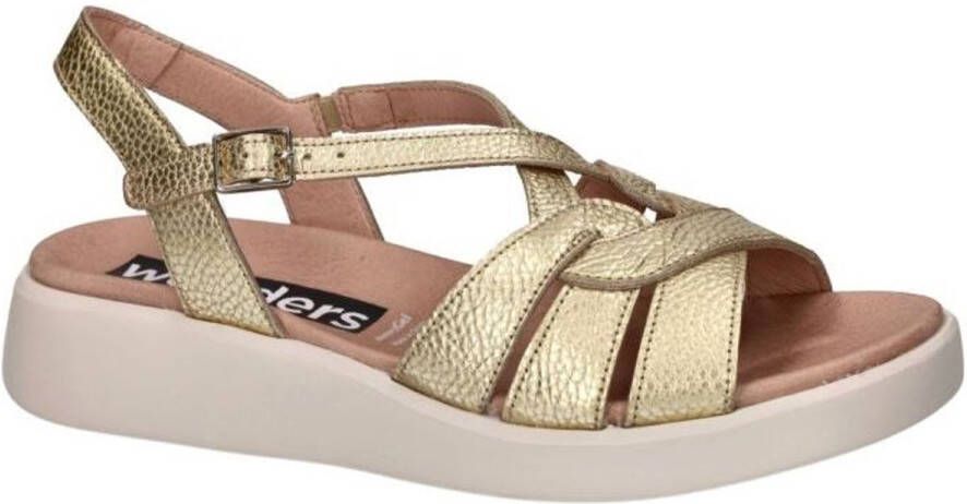 Wonders -Dames goud sandalen