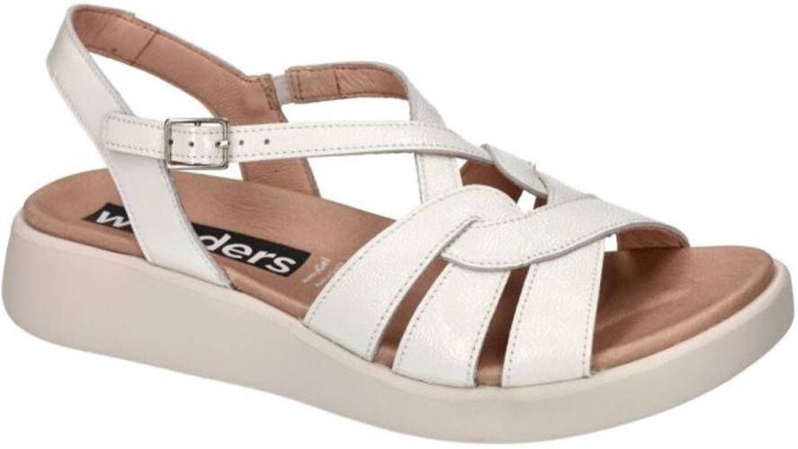 Wonders -Dames off-white ecru parel sandalen