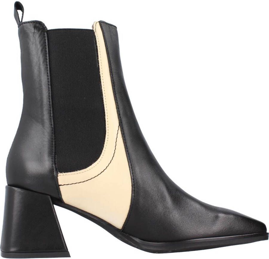 Wonders Heeled Boots Black Dames