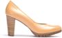 Wonders Elegante Bruine Leren Pump Brown Dames - Thumbnail 4