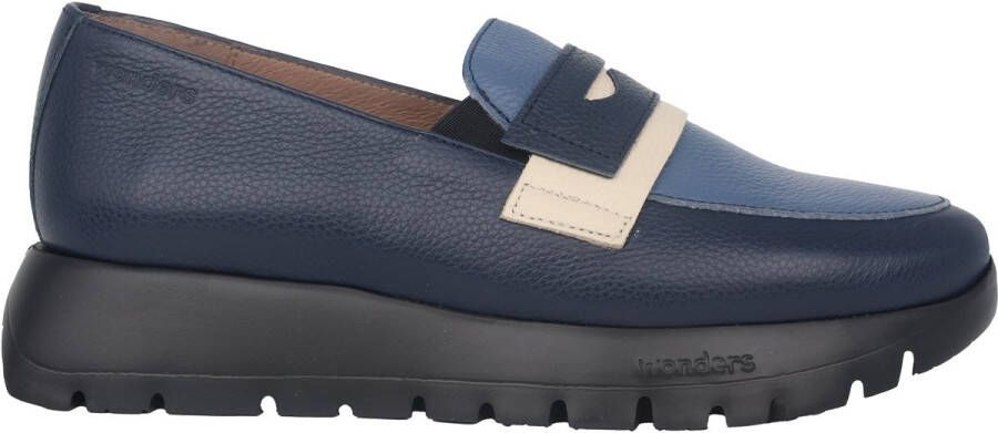 Wonders Materia dames instapper blauw