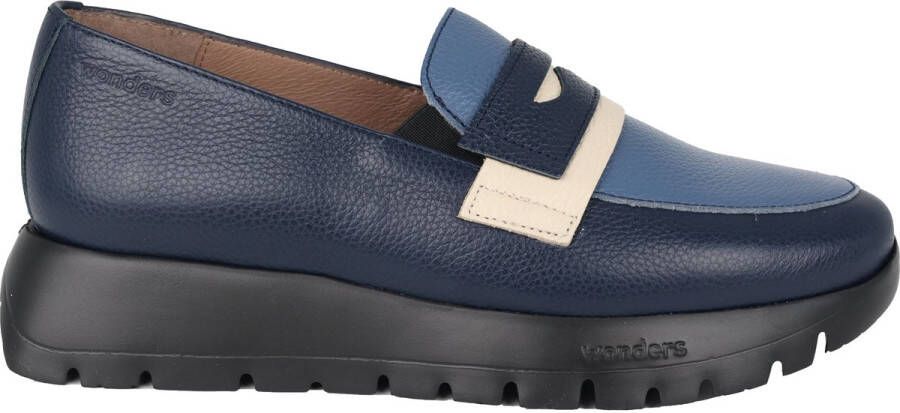 Wonders Materia dames moccasin blauw