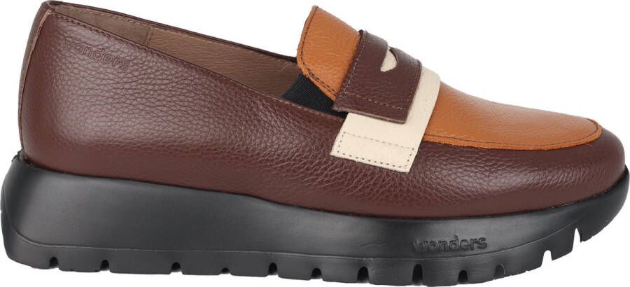 Wonders Bruine Dames Loafers Brown Dames