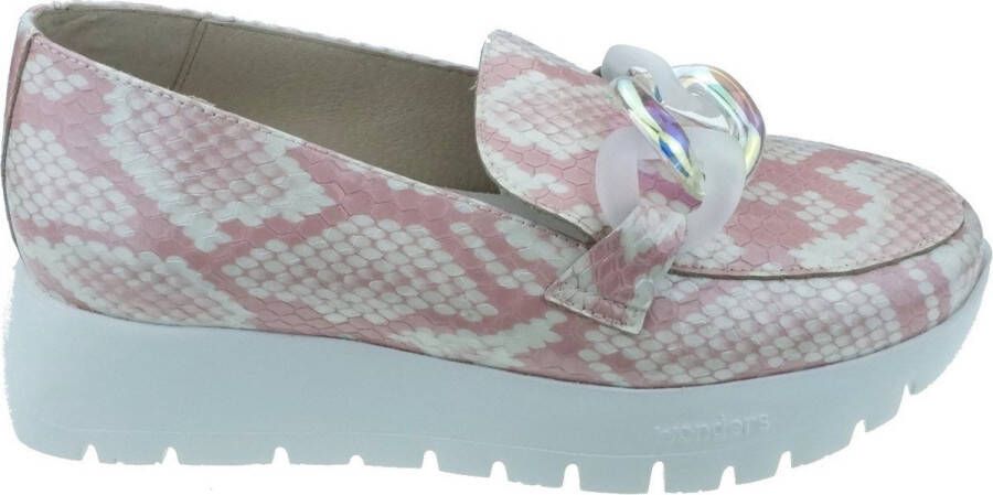 Wonders Rose Leren Moccasin met Kettingdetail Pink Dames - Foto 1