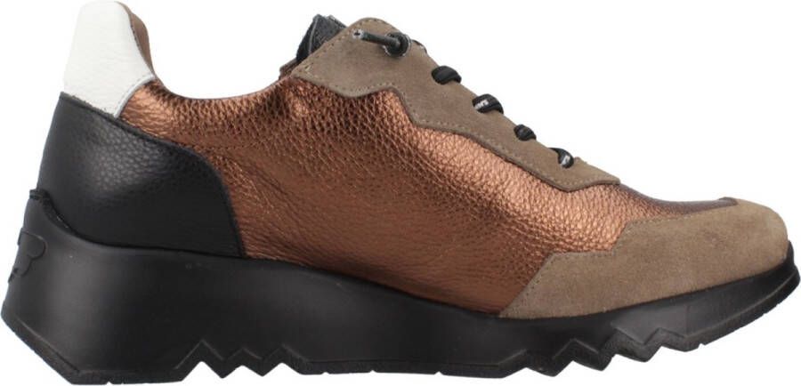 Wonders Gouden vetersneaker voor dames Multicolor Dames