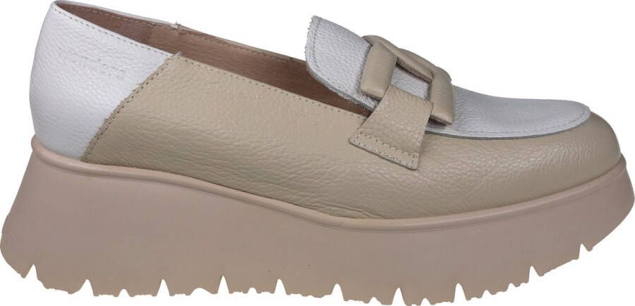 Wonders Stijlvolle Venecia dames loafers Beige Dames