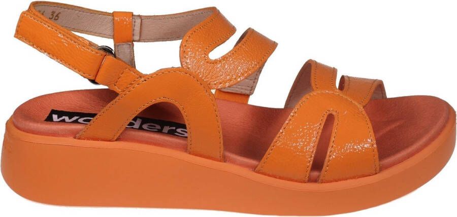 Wonders Oranje Urban Wave Sandaal Orange Dames