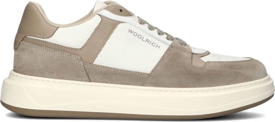 WOOLRICH Lage Sneakers Heren Arrow Court Man Maat: 43 Materiaal: Leer Kleur: Beige