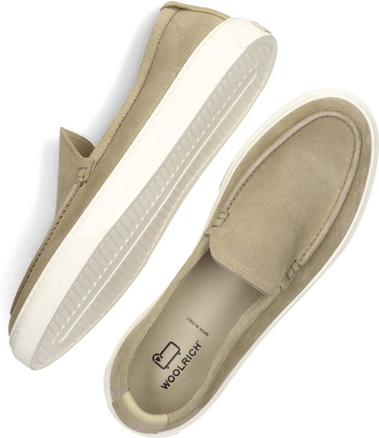 WOOLRICH Loafers Heren Boat Slip On Heren Maat: 42 5 Materiaal: Suède Kleur: Beige