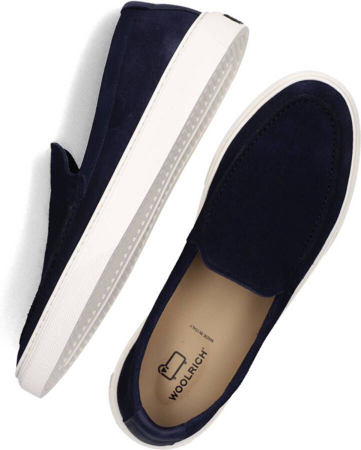 Woolrich Boat Slip On Heren Loafers Instappers Heren Blauw