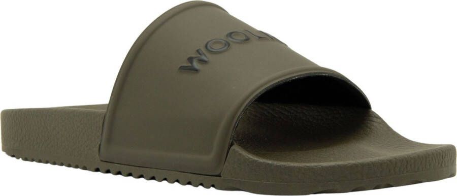 Woolrich Heren Slide Eva Strand Slippers Green Heren