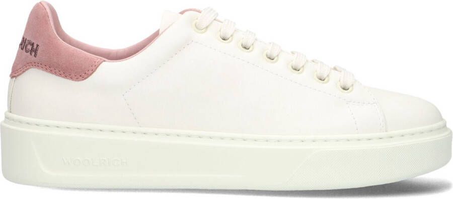 Woolrich Classic Court Dames Sneakers Leer Dames Wit