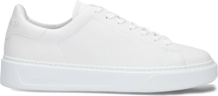 Woolrich Classic Court Man Sneakers Leer Heren Wit