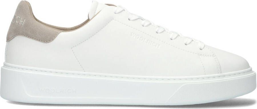 WOOLRICH Lage Sneakers Heren Classic Court Man Maat: 45 Materiaal: Leer Kleur: Wit