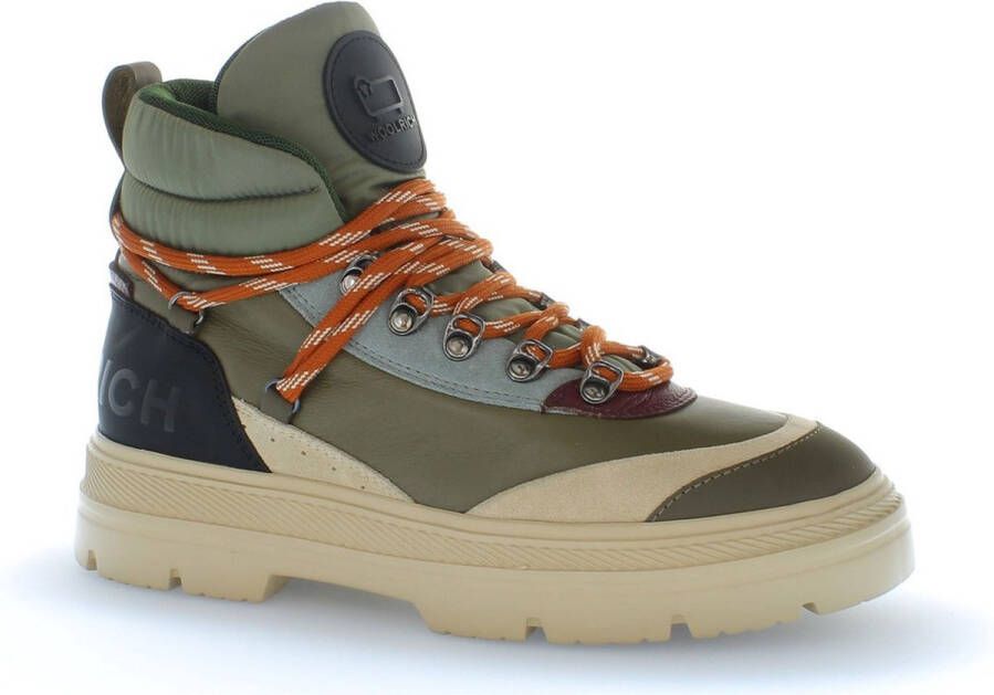 Woolrich Retro Hiking Boot Gum Veterboots Laarzen Met Veters Dames Groen - Foto 6