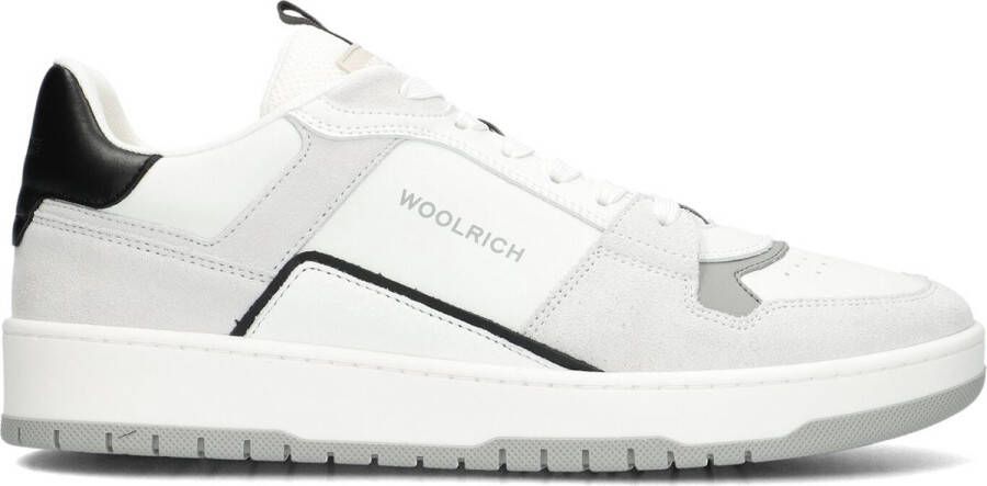 Woolrich Lage Basket Suède Leren Sneakers White Heren