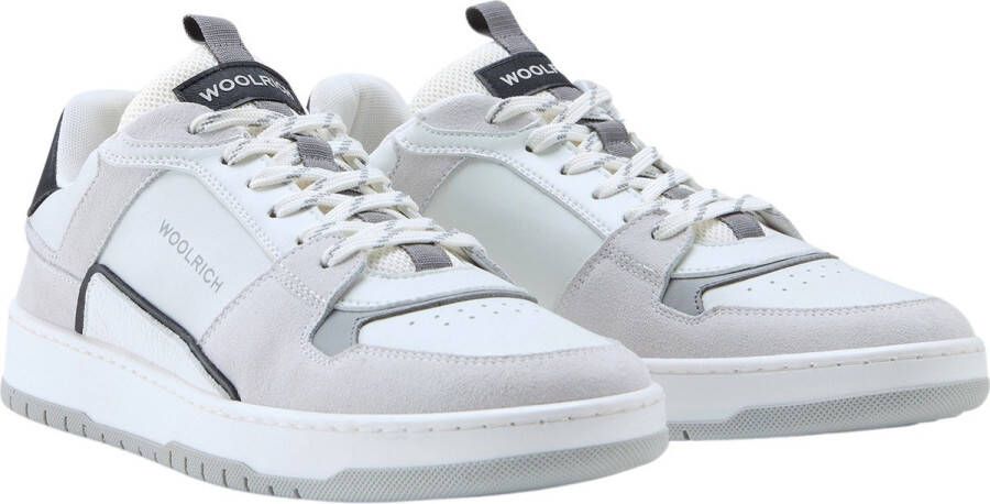 WOOLRICH Lage Sneakers Heren Low Basket Maat: 40 Materiaal: Suède Kleur: Wit