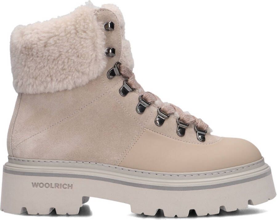 Woolrich Sheepskin High Logger Gum Boots Dames Beige