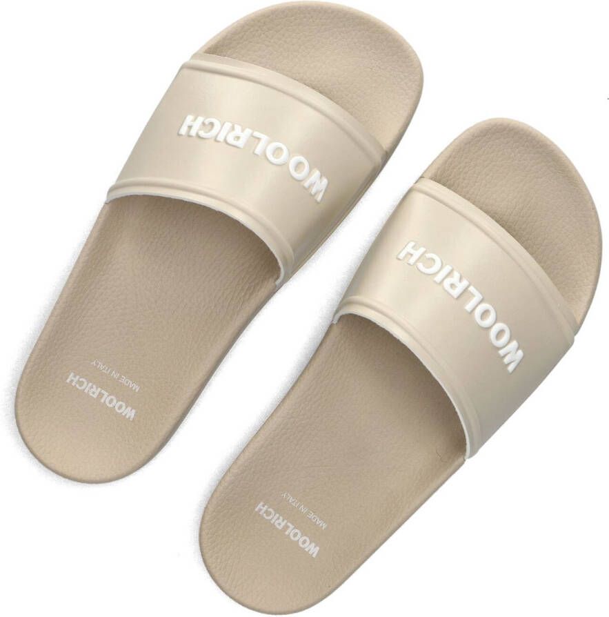 Woolrich Slide Sandal Dames Slippers Dames Beige