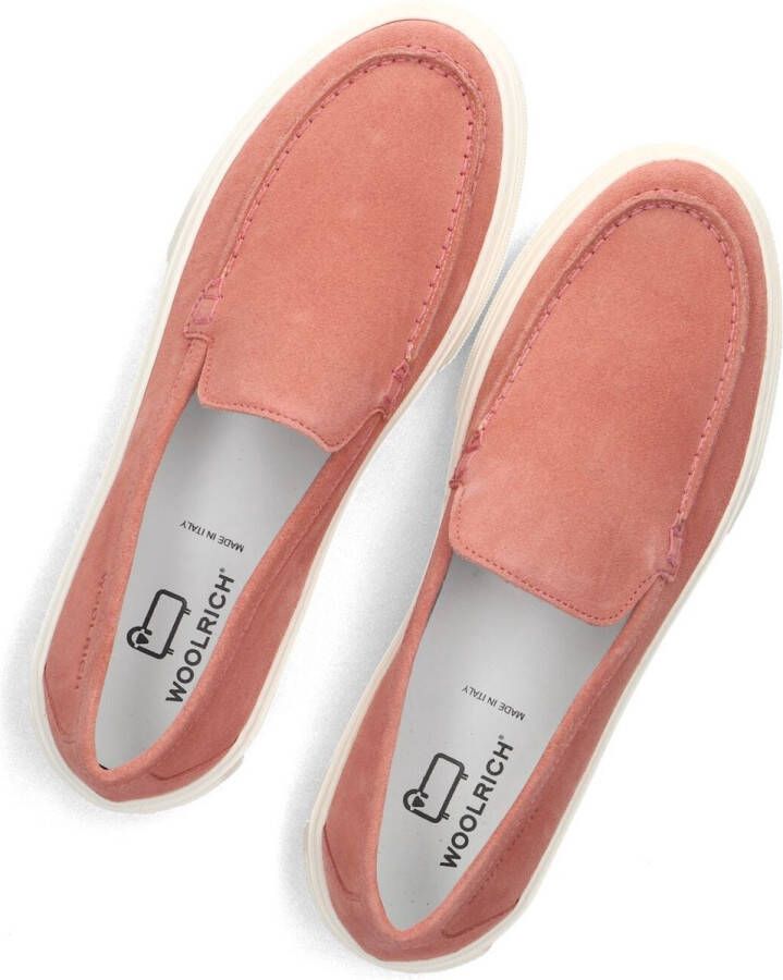 WOOLRICH Loafers Dames Slip On Loafer Maat: 38 5 Materiaal: Suède Kleur: Roze