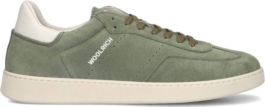 Woolrich Swing Court Manh Sneakers Suède Heren Groen