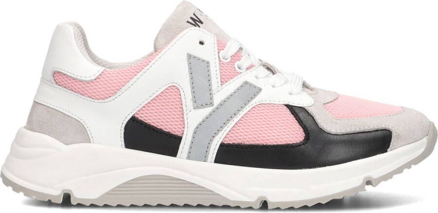 Wysh Anya Sneakers Leren Sneaker Meisjes Wit