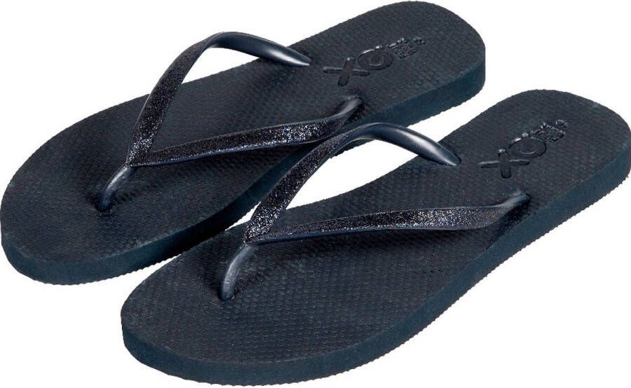 XQ Dames Teenslippers Glitters Donkerblauw