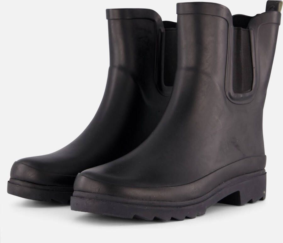 XQBoots Zwarte damesregenlaars Chelsea Rubber Rain Boots van XQ