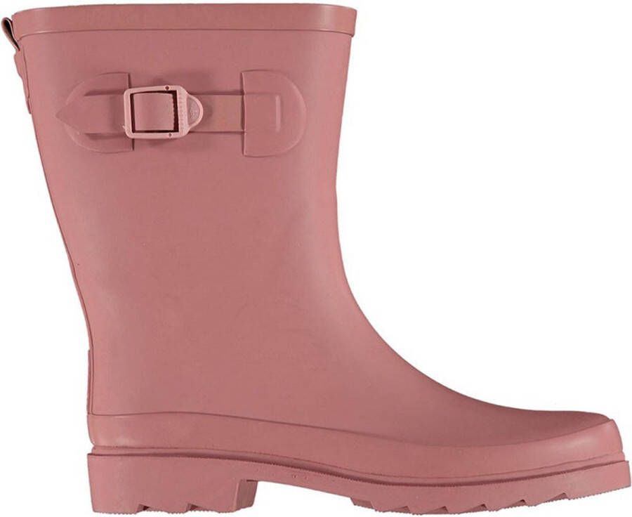 XQ Footwear Dames Regenlaars Riem Rubber Pink Laarzen