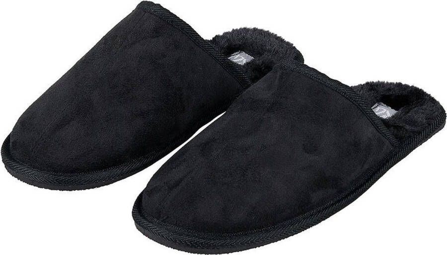 XQ Footwear Klassieke Pantoffels Sloffen Instappers Dames Zwart