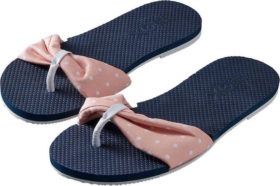 XQ Footwear Meisjes Slippers Teenslippers Roze Stippen Zomer