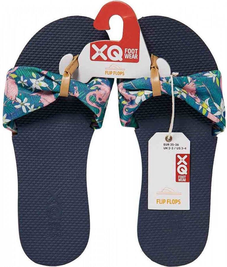 XQ Footwear Meisjes Slippers Teenslippers Tropical Mintgroen Zomer