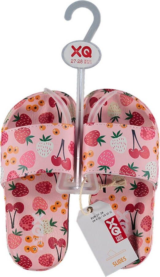 XQ Footwear Slippers Fruit Roze