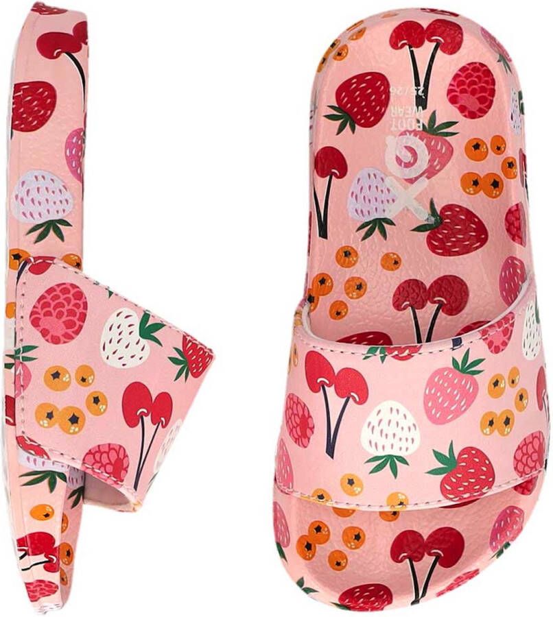 XQ Footwear Slippers Fruit Roze