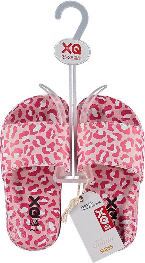 XQ Footwear Slippers Panterprint Roze - Foto 1