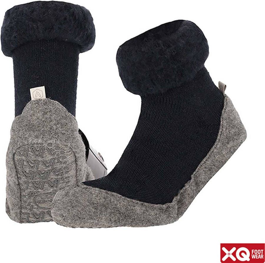 XQ Footwear XQ Slofsokken Unisex Blauw Slofsokken Slofsokken