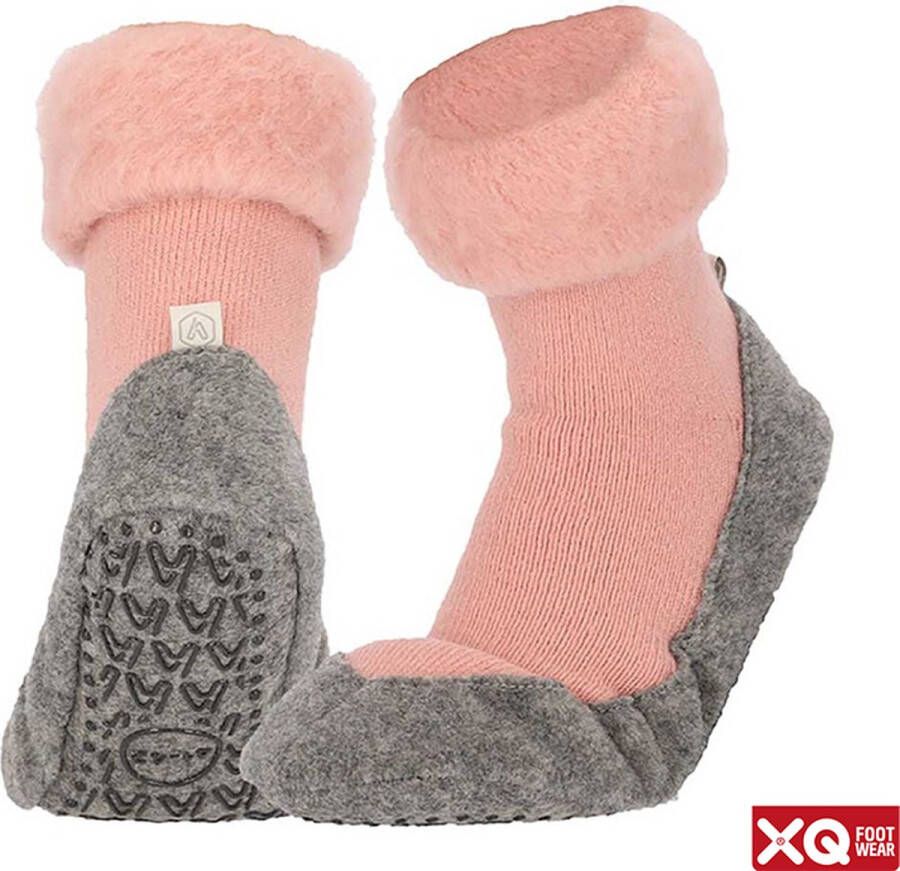 XQ Footwear XQ Slofsokken Unisex Roze Slofsokken Slofsokken