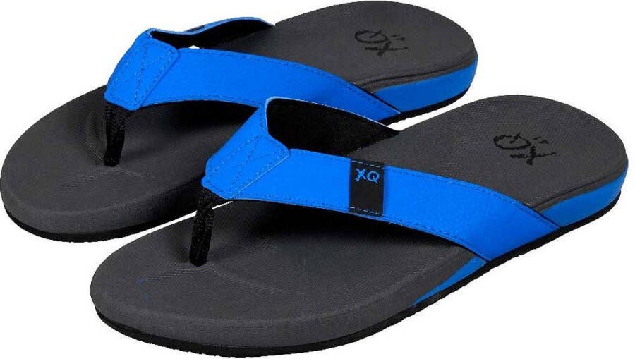 XQ Footwear XQ Teenslipper Heren Cushioned Grijs Blauw flip flops heren Slippers heren