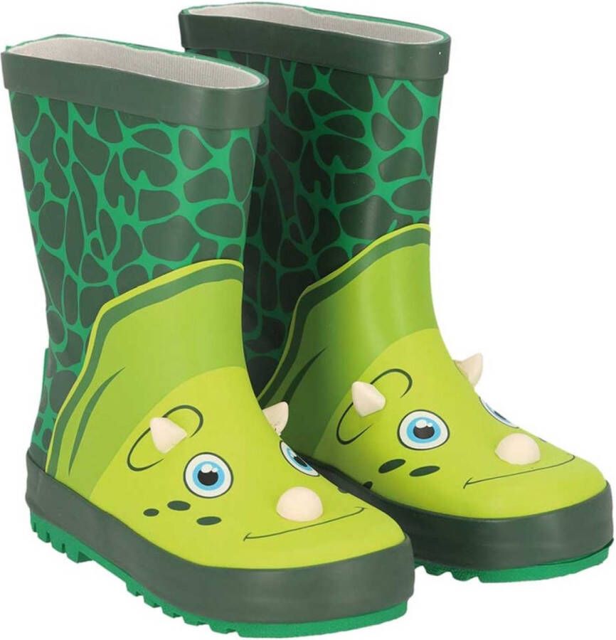 XQ Footwear Grüne 3D Dino-Design-Regenstiefel von - Foto 1