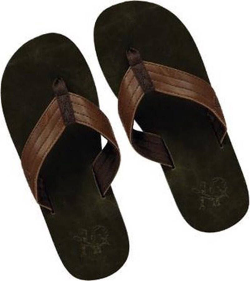 XQ Heren Slippers Flip Flops Teenslippers Groen