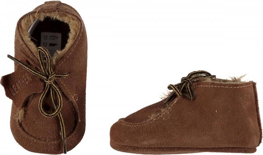 XQ Little Shoes Slofjes Baby cognac