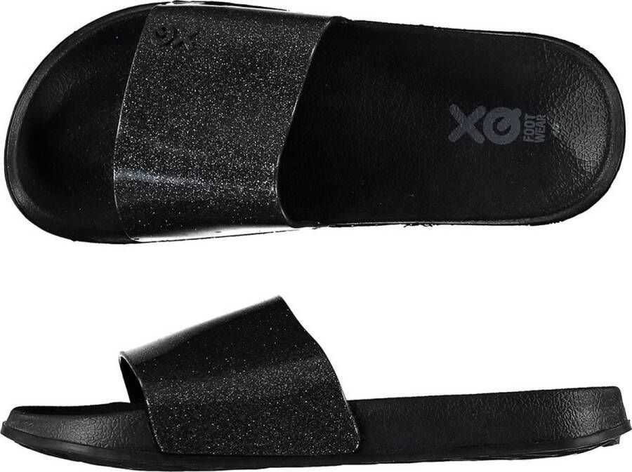 XQ Slippers Dames Fashion Zwart Badslippers dames Gevormd voetbed