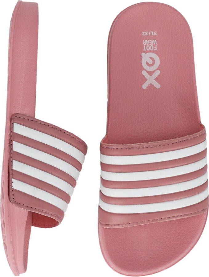 XQ Footwear Slippers Kinderen Unisex Teens Roze Wit Slippers Slippers Badslippers kinderen